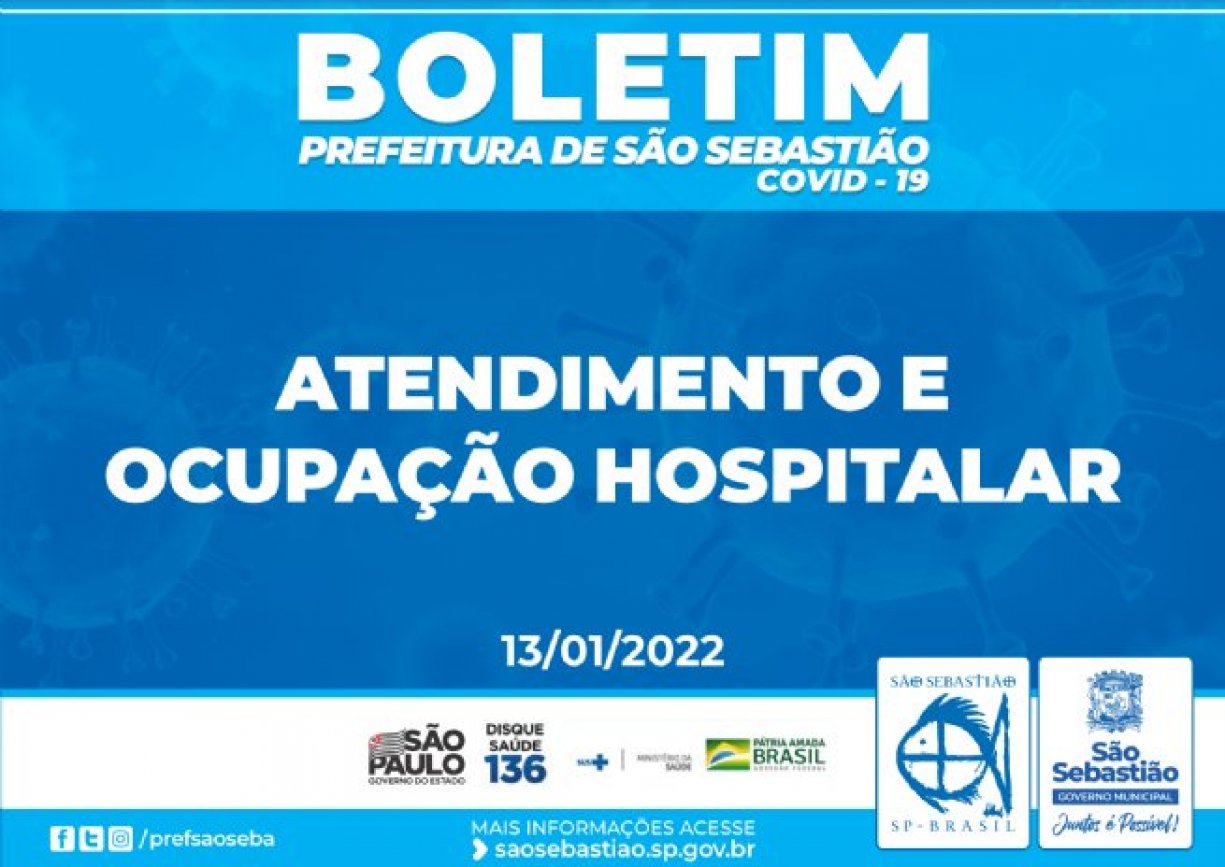 Prefeitura de São Sebastião – Boletim de Atendimento e Ocupação Hospitalar